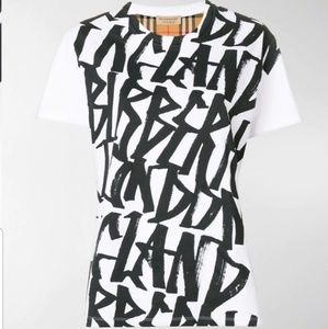 💯NWT Burberry Graffitti Shirt XS